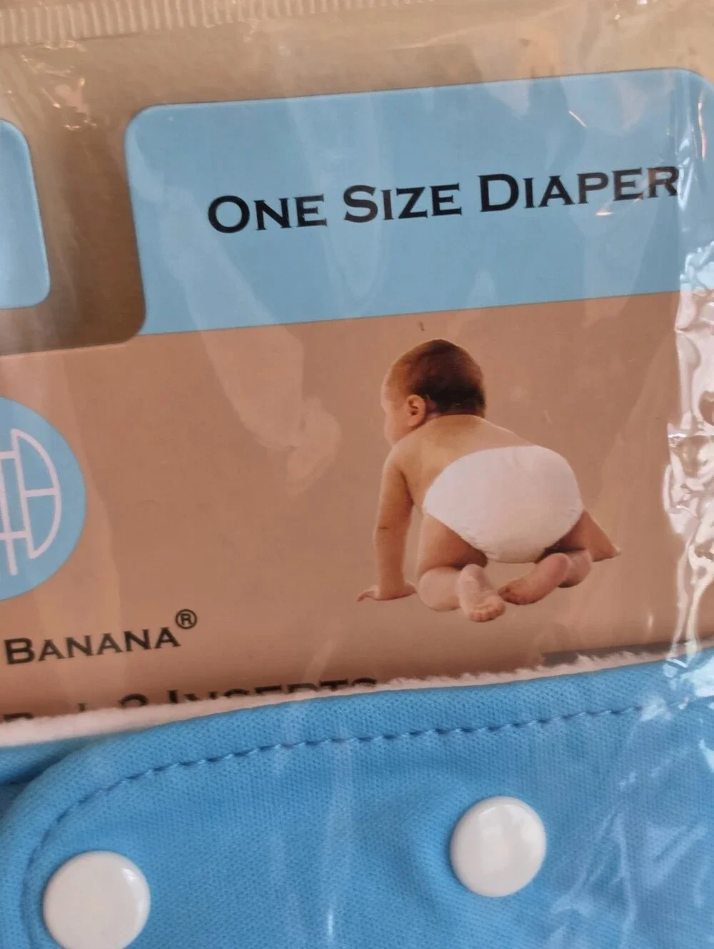 Charlie Banana Reusable One Size Diaper Cover - Blue NIP